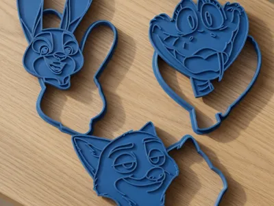Zootopia / Zootropolis Cookie Cutters