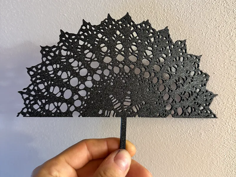 Lace tree cake topper