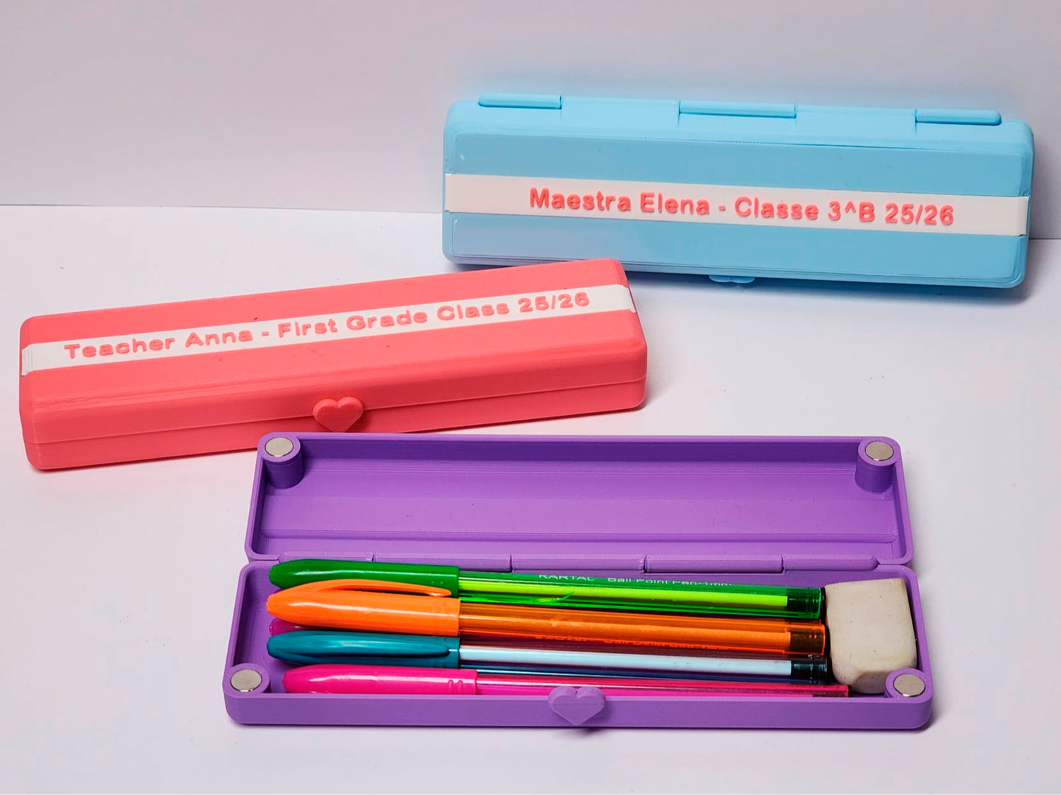 Teacher Gift Pencil Case - Print-in-Place & Custom