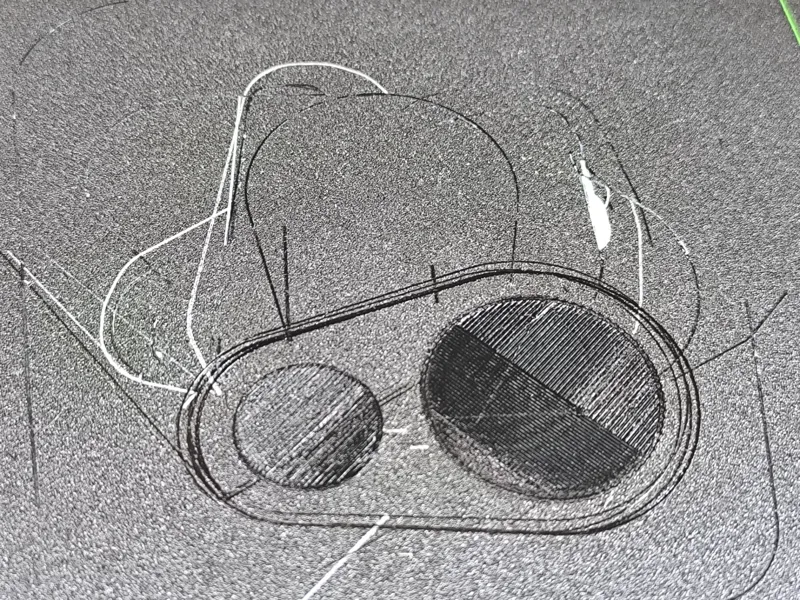 Reinigungsdruck für PETG Reste Purge Sheet