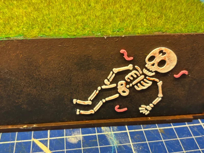 squelette décoration peep diorama