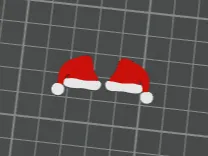 chapeau de noel 2D