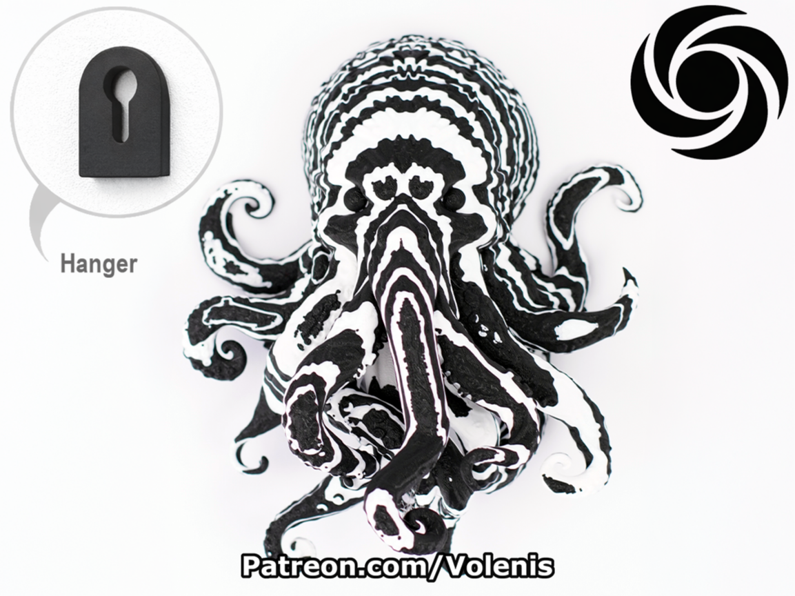 Colorstacked Octopus Decor with Wall Hanger