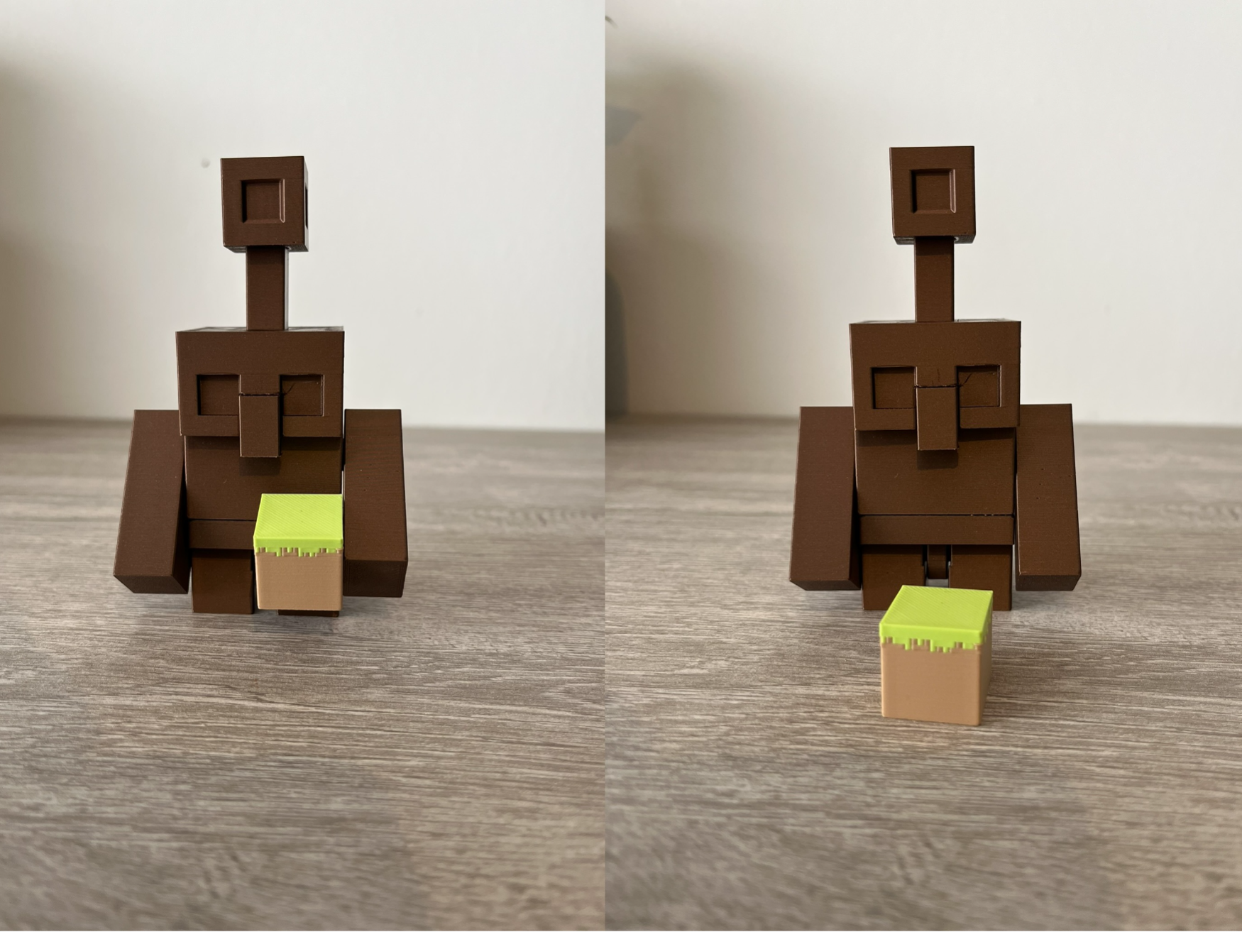 Copper Golem Minecraft-Inspired Articulated