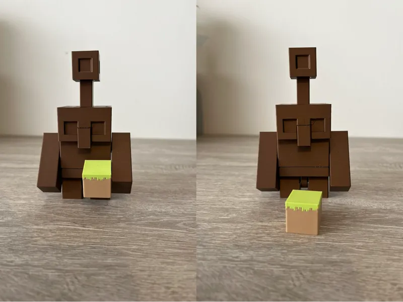 Copper Golem Minecraft-Inspired Articulated
