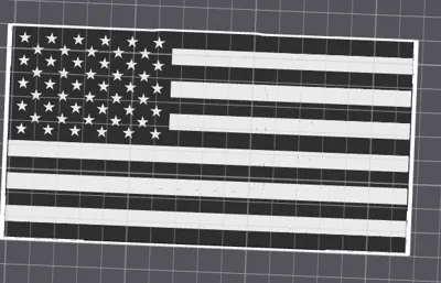 Ford Explorer ST Hitch Cover American Flag B&W