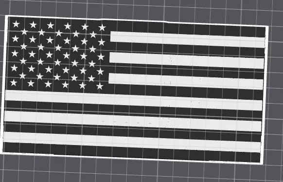 Ford Explorer ST Hitch Cover American Flag B&W