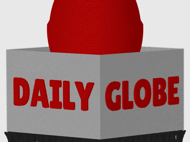 'Daily Globe' News Reporter Microphone
