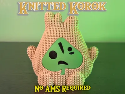Cute Knitted Korok from Legend of Zelda