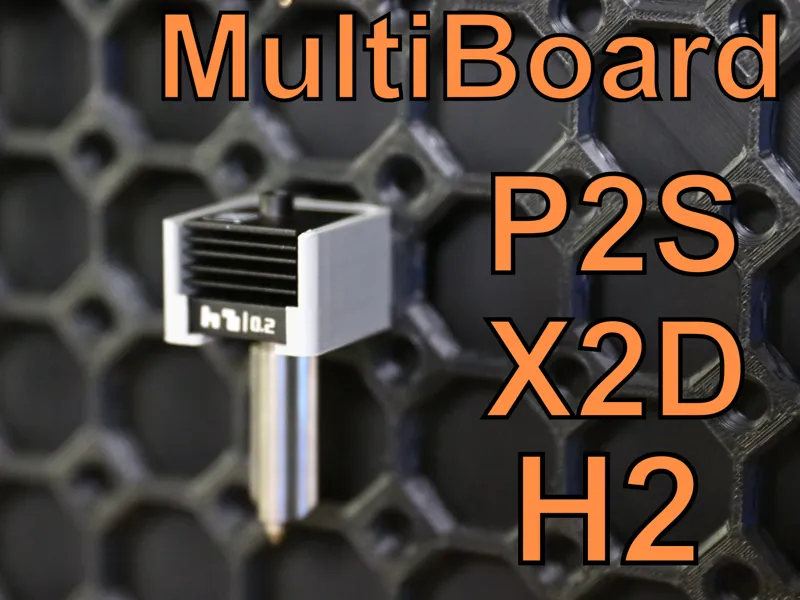 Multiboard Bambu P2S / X2D / H2 Hotend Holder