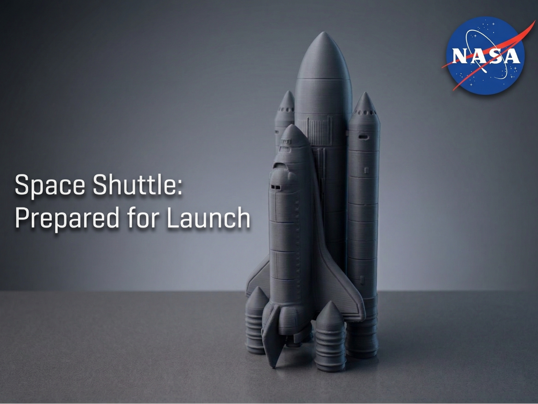 Space Shuttle Full Launch Stack - Detailed Replica