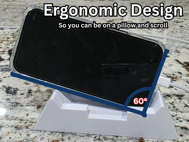 Ergonomic Phone Holder (for binge watching on bed)
