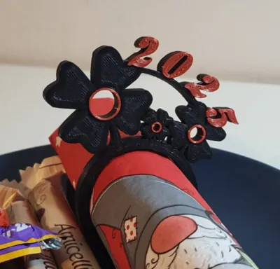 Napkin ring for New Year's Eve decoration