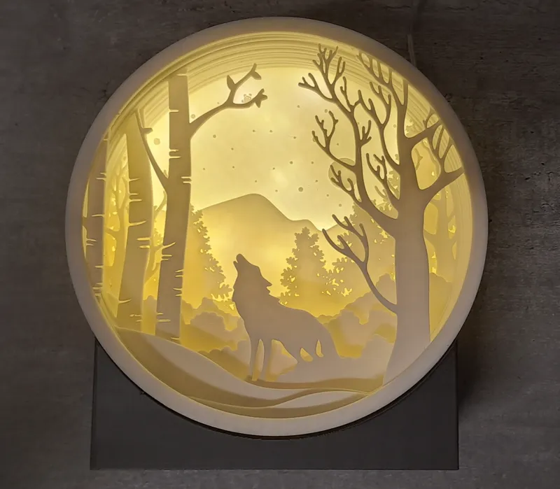 Wolf in forest