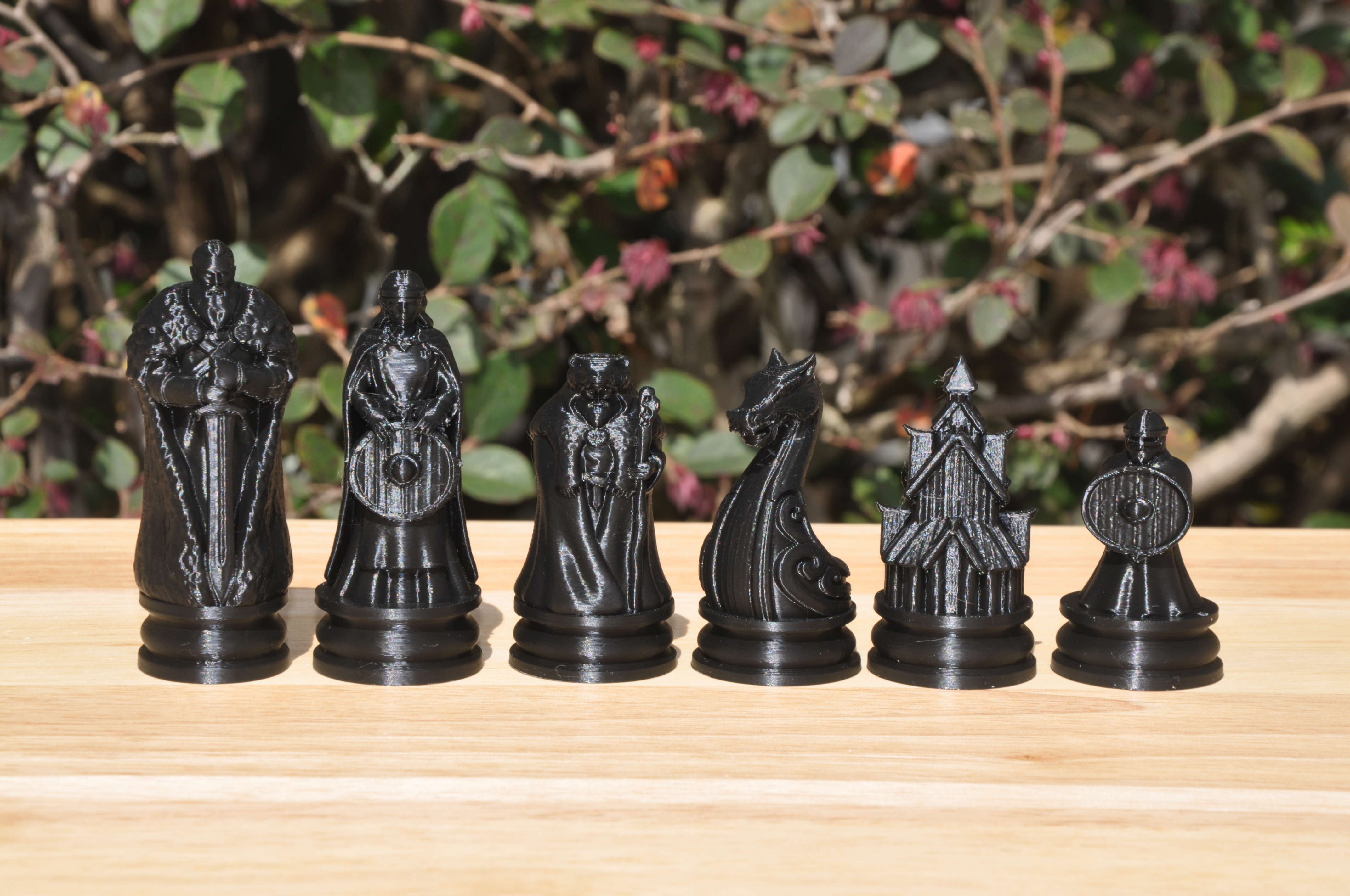 Miniatura 2 do modelo 3D Vikings Chess Set
