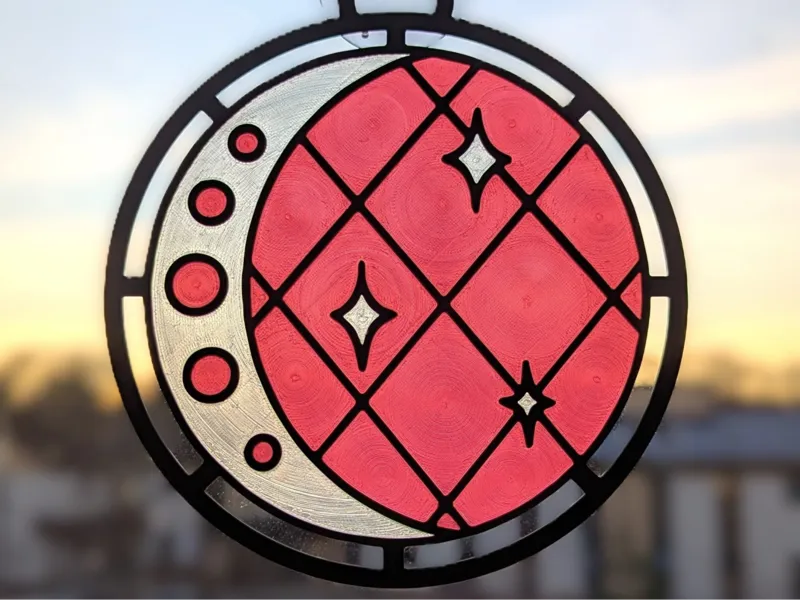 Moon and Stars Magical Sun Catcher