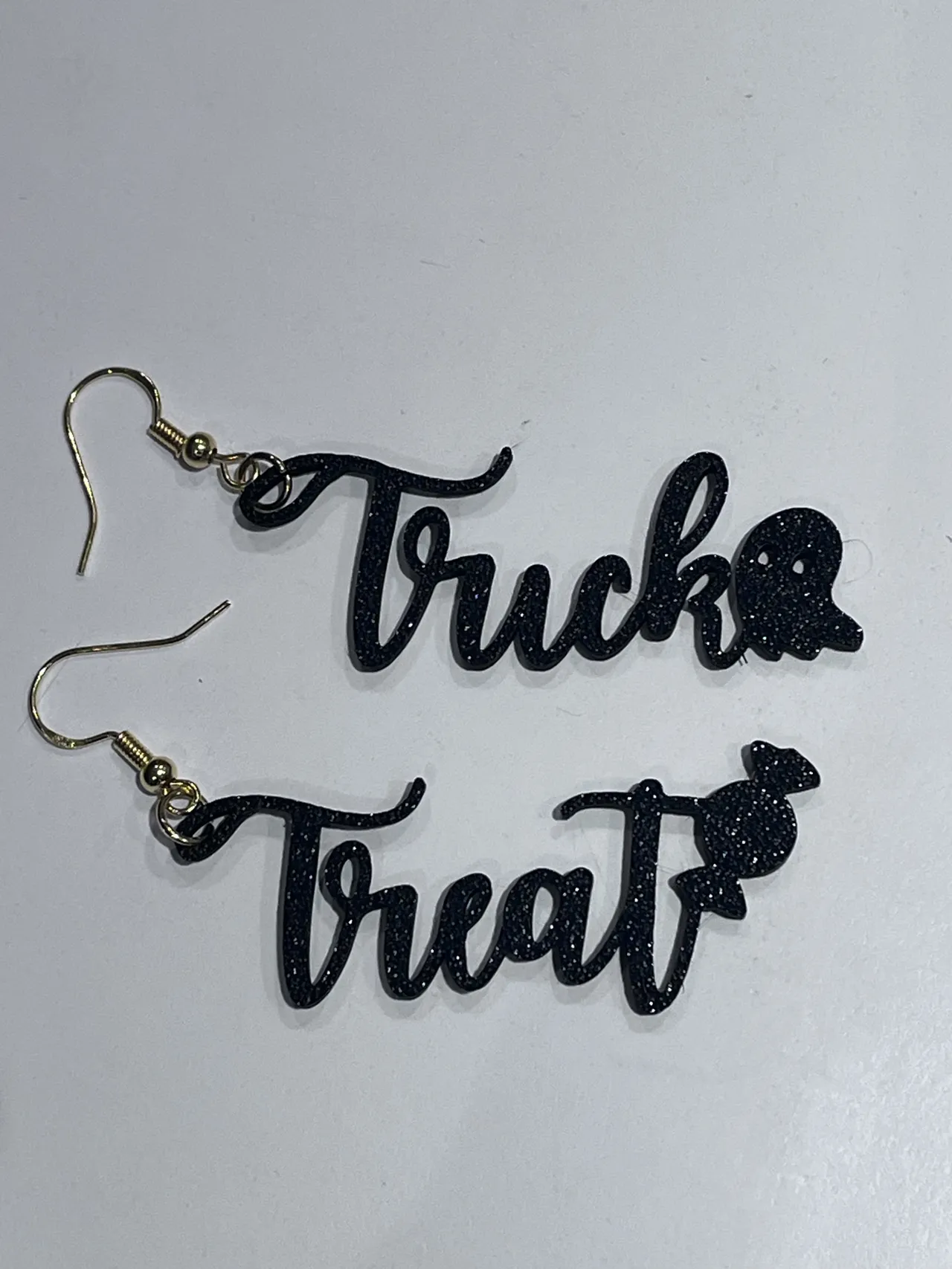 Trick or Treat Halloween Earrings - Quick Print view 3