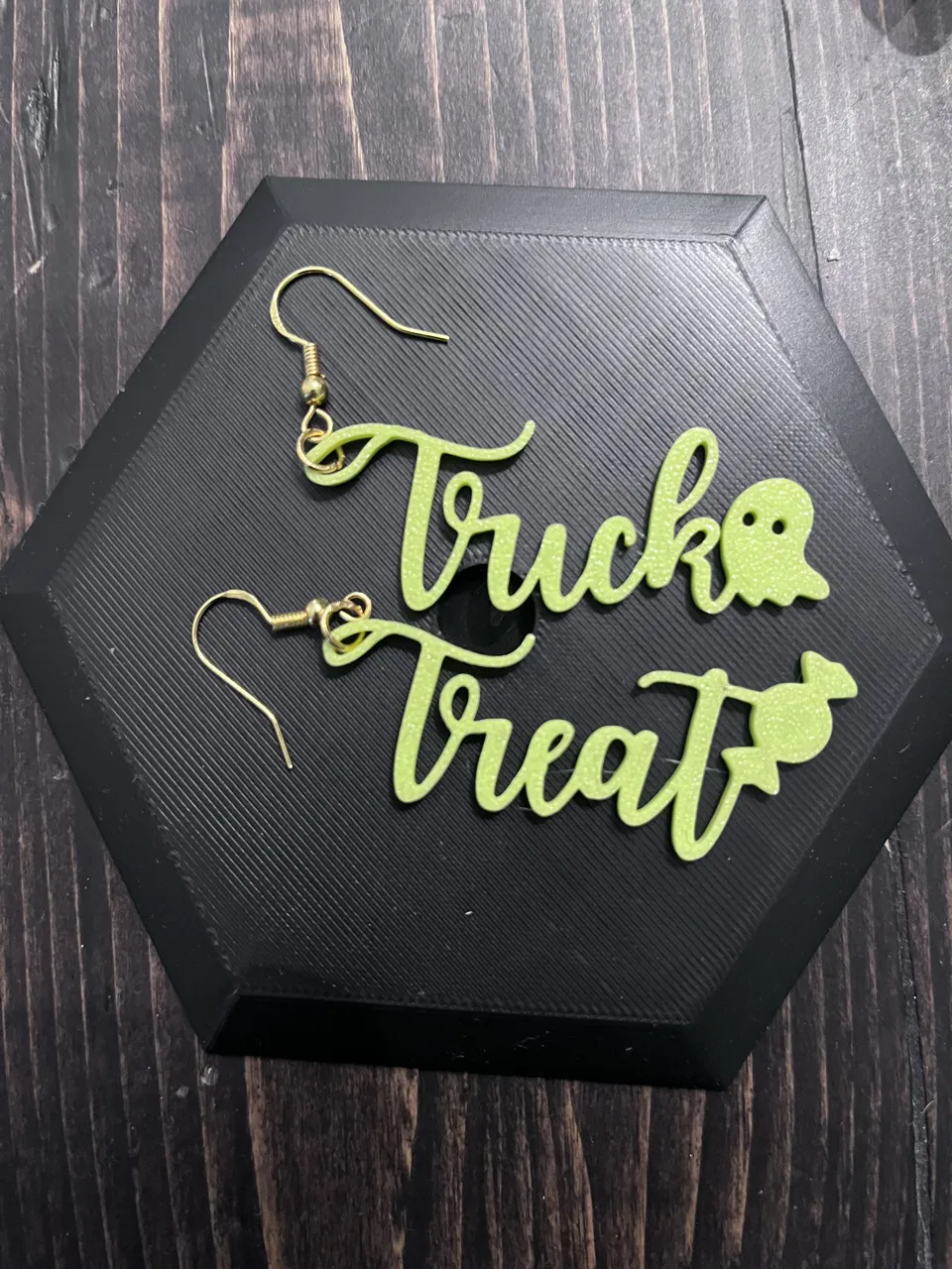 Trick or Treat Halloween Earrings - Quick Print view 2
