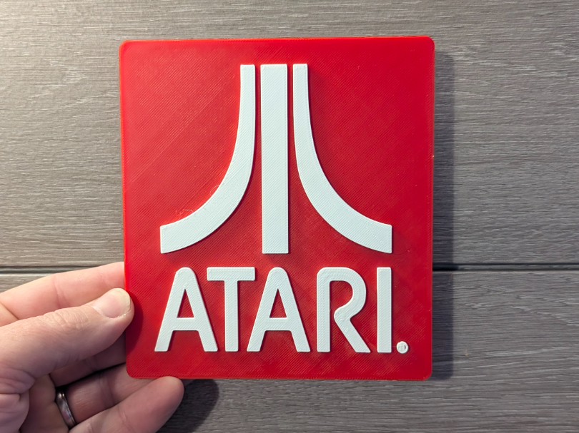 Atari logo sign plaque 2-sizes