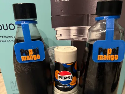 Pepsi mango Reusable Bottle Tag for SodaStream