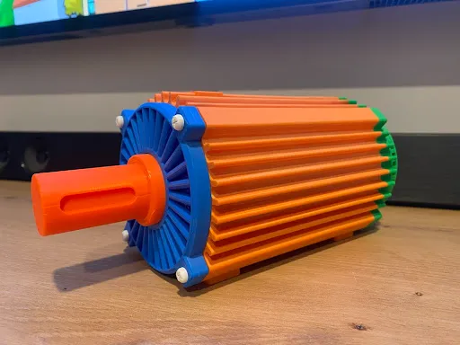Realistic Industrial Electric Motor Model