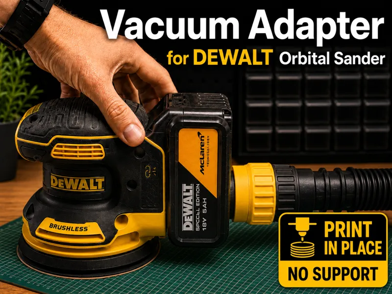 DEWALT Orbital Sander Vacuum Adapter - No Support