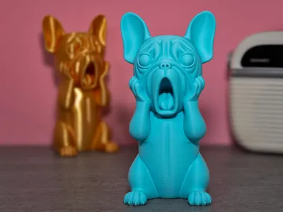 Bully's Scream - French Bulldog Art