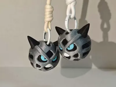 Pokémon Four-color Print Glalie (オニゴーリ) Charm Keychain