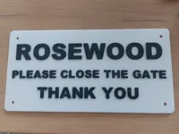 Gate Sign0.2mm layer, 2 walls, 15% infill