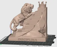 L'Ascension du Lion — statue symbolique — photo 3