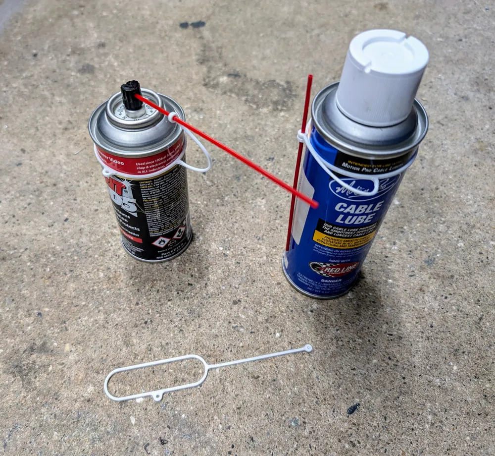 Flexible Spray Can Tube Tether 53mm Can Diameter Remixed by