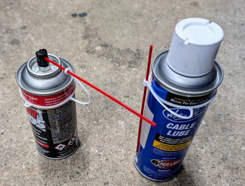 Flexible Spray Can Tube Tether - 53mm Can Diameter