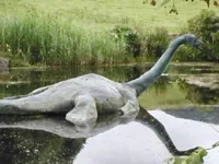 Flexi Loch Ness monster keychain