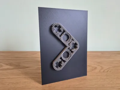 Legos Technic inspired beam sculpture artwork