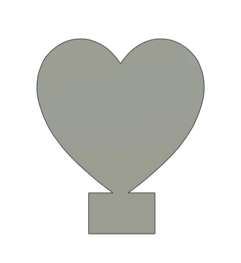 Heart shape for tealight holder