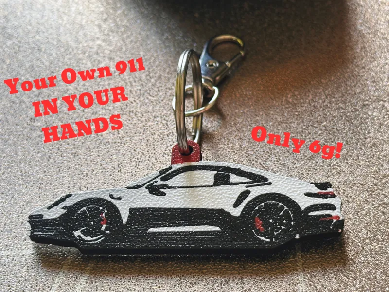 Porsche 911 Keychain