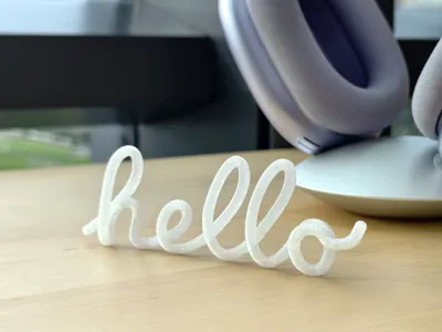 Apple 'HELLO' Desk Ornament