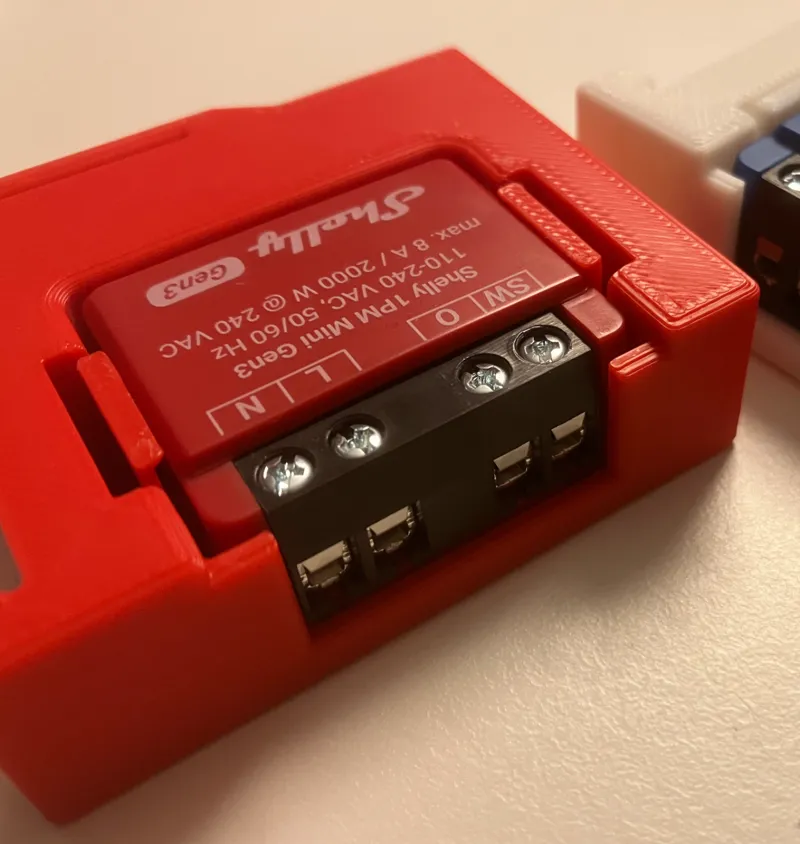new shelly mini für DIN Hutschiene optimiert v2.0