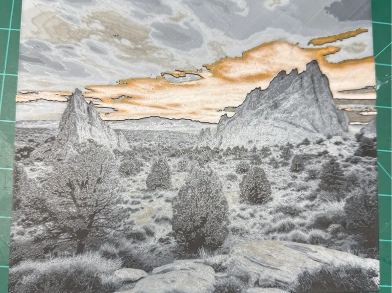 Garden of the Gods .04mm high res hueforge 4 color