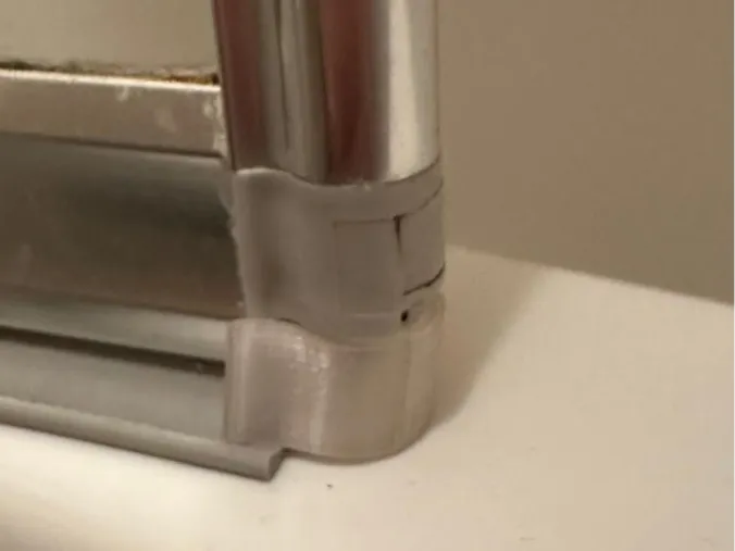 Shower folding door end cap