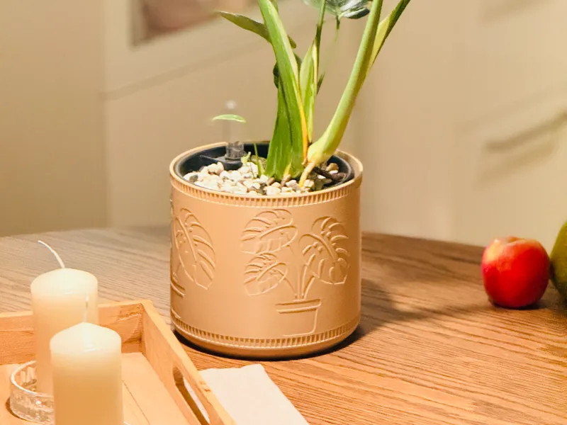 Blumentopf Monstera Design 