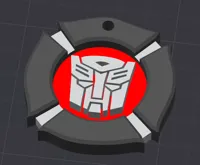 Coloured Rescue Bots keychain