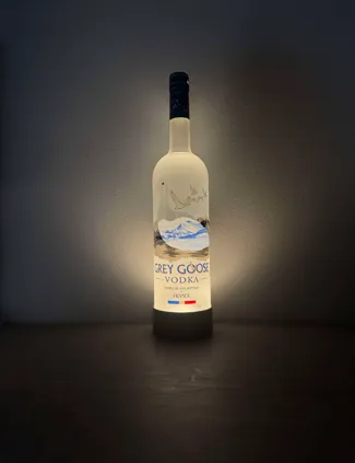 Grey goose vodka lamp
