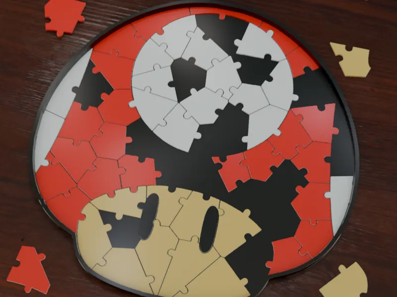 Super Mario mushroom Jigsaw