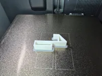 Glass door hook, 0.2mm layer
