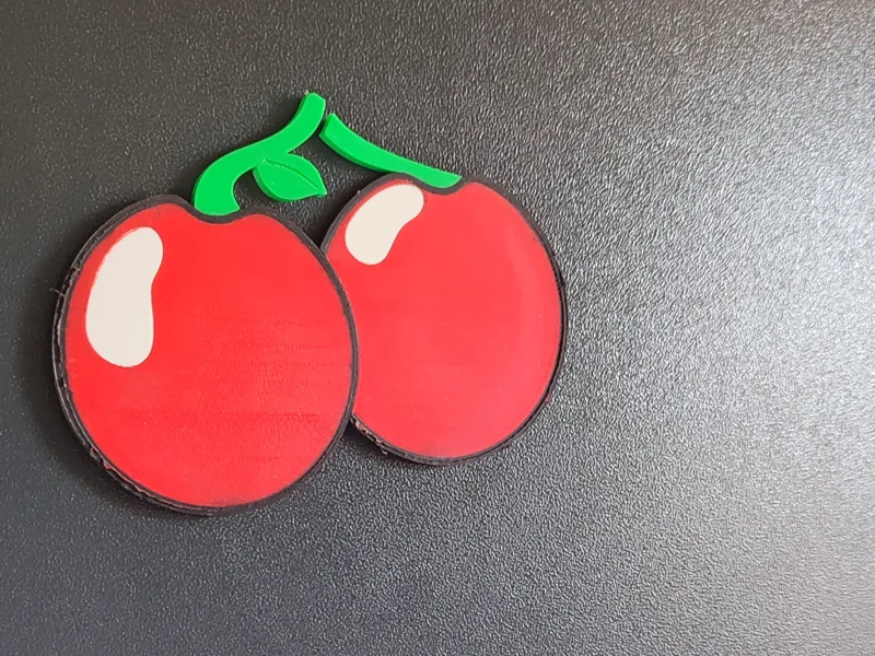 Magnetic cherry coasters