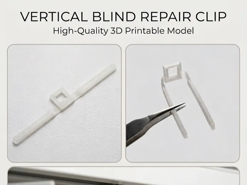 Vertical Blind Clip - Easy to Insert