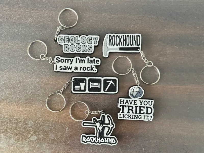 Rockhound Keychains (6 pack)
