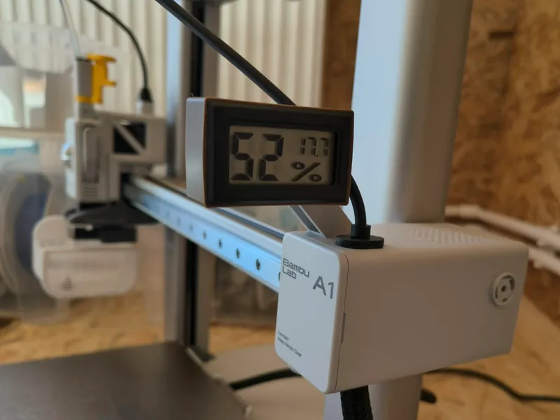 Hygrometer side view for A1 and A1 mini