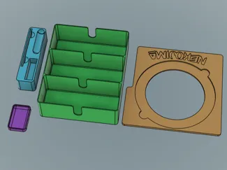 Nekojima board game 3D printed insert